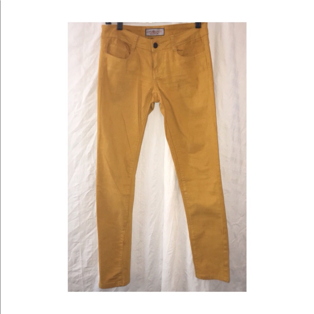 SOLD! Misguided Mustard Color Skinny, Jeans Size 5 - Picture 5 of 7